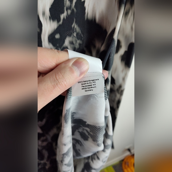 NWT Erfo tunic shirt abstract print blouse top trendy 22 Plus size new cupro - Picture 10 of 16